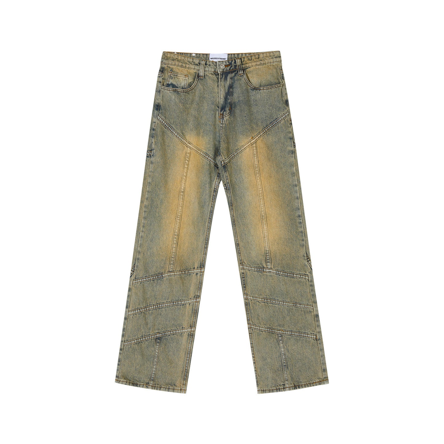 Washed Old Mud Dyed Jeans For Men And Women