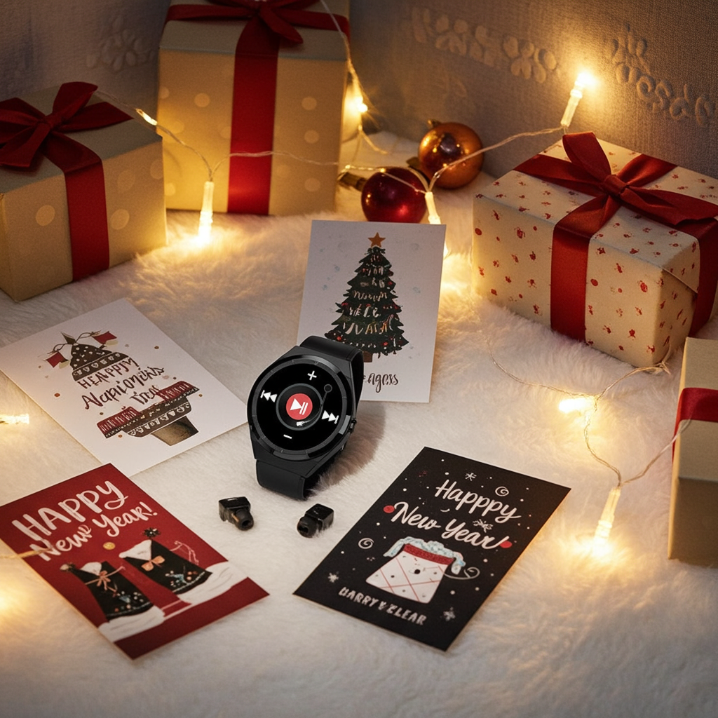 2-in-1 Bluetooth Talking Heart Rate Monitoring Smartwatch