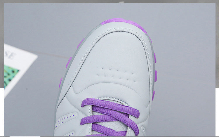 Flat Women's Shoes Autumn And Winter Leather Sneakers Women