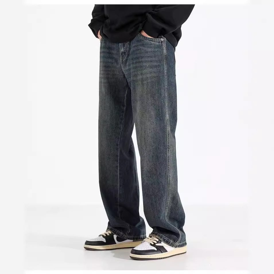 American Straight Jeans Retro Nostalgic Men