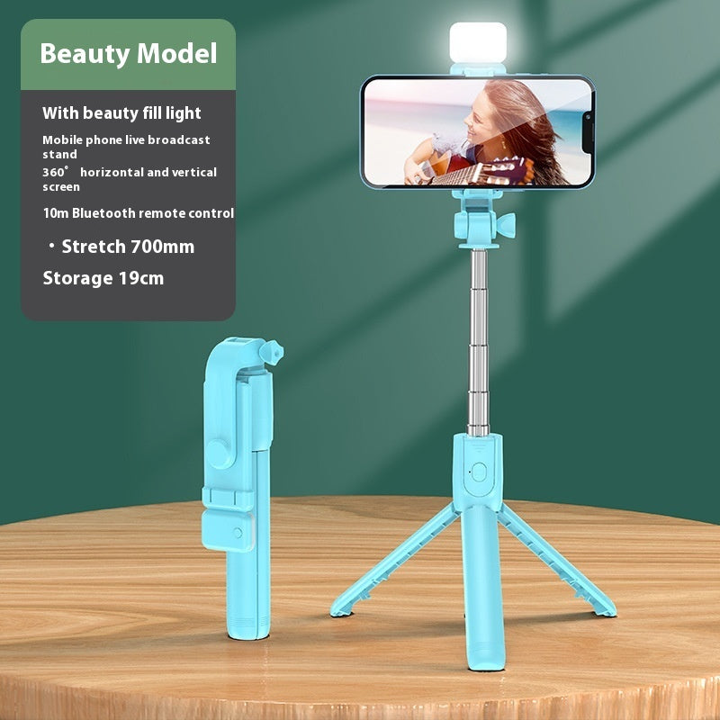 Mobile Phone Bluetooth Selfie Stick Tripod Self Timer